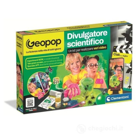 GEOPOP VIDEO MAKER SCIENCE 19445 EAN 8005125194452 INGROSSO SCIENZA E GIOCO CLEMENTONI