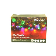 INGROSSO ARTICOLI DI NATALE SERIE 180 LUCI LED MULTICOLOR X ESTERNO 8029124063694 LUMINARIE DI NATALE LUCI NATALIZIE