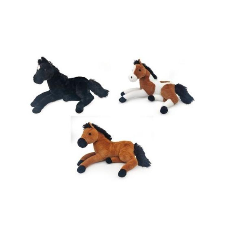 CAVALLI STESI 50CM 3 COL. ASS. EAN 8009549274912 INGROSSO PELUCHE MORBIDOSI