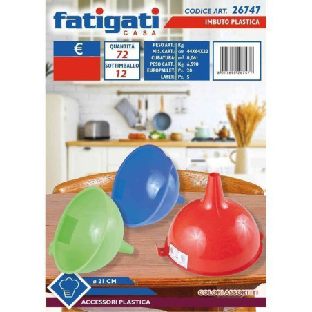 INGROSSO CASALINGHI IMBUTO PLASTICA DIAM. 21CM 8011690267477 UTENSILI CUCINA ACCESSORI CUCINA