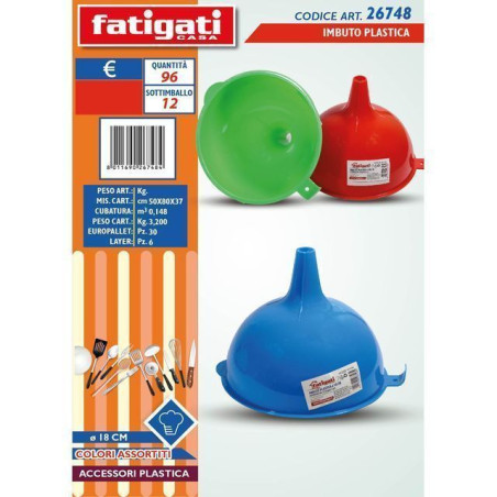 INGROSSO CASALINGHI IMBUTO PLASTICA DIAM. 18CM 8011690267484 UTENSILI CUCINA ACCESSORI CUCINA