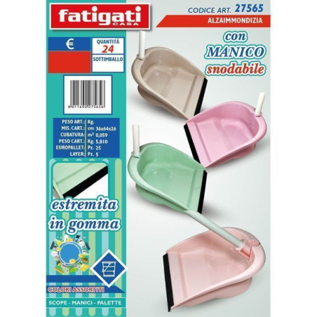 ALZAIMMONDIZIA C/MANICO SNODABILE EAN 8011690275656 INGROSSO ACCESSORI PULIZIA
