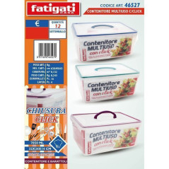 INGROSSO CASALINGHI CONTENITORE MULTIUSO C/CLICK 78500ML 8011690465279 PORTA ALIMENTI CONTENITORI PER ALIMENTI