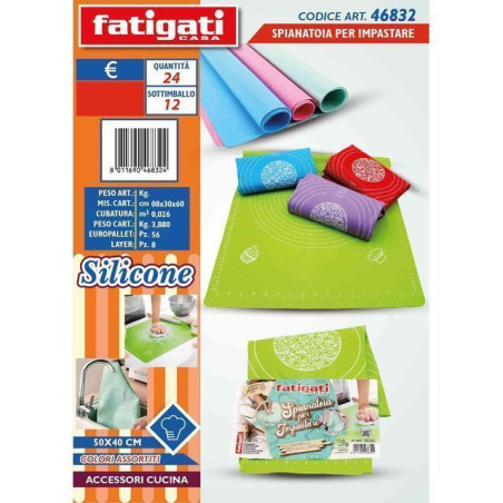 SPIANATOIA PER IMPASTARE IN SILICONE EAN 8011690468324 INGROSSO ACCESSORI CUCINA