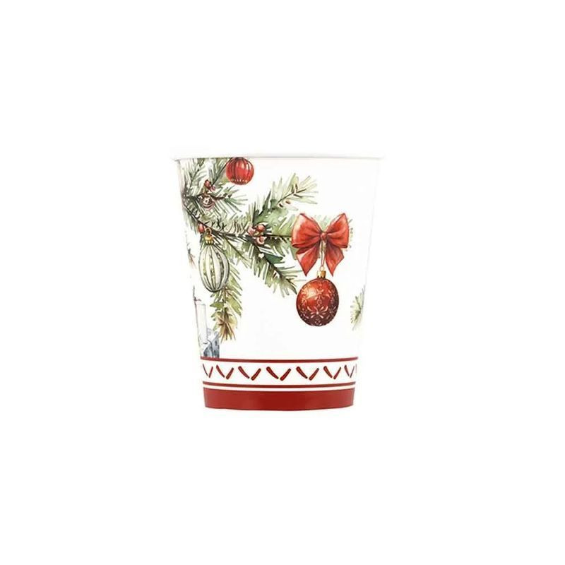 BICCHIERI CC.250 PZ.8 CHRISTMAS GIFT EAN 8010052648107 INGROSSO BICCHIERI NATALIZI