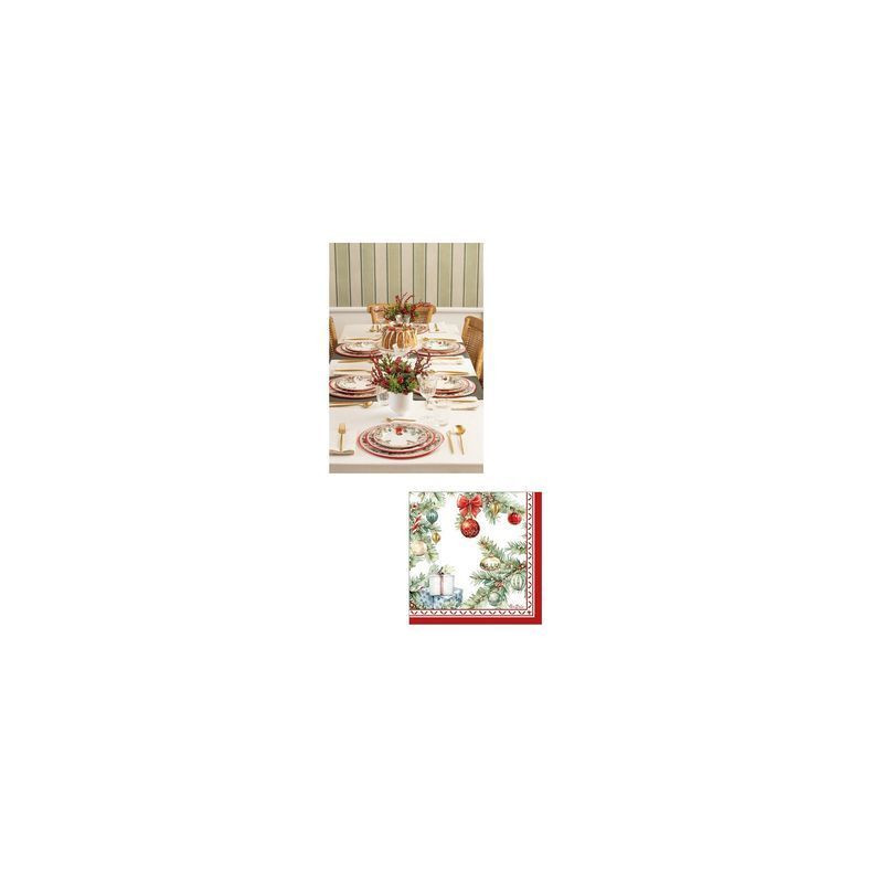 TOVAGLIOLI 33X33CM 16PZ CHRISTMAS GIFT EAN 8010052648114 INGROSSO TOVAGLIOLI NATALIZI
