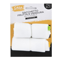 INGROSSO CASALINGHI SACCHETTO FRUTTA/VERDURA RIUTILIZ. 2PZ 8027458209153 ARTICOLI PER LA SPESA BORSE SPESA