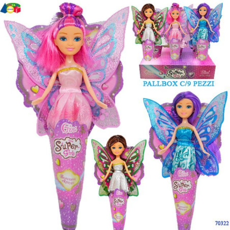 INGROSSO GIOCATTOLI FATINA IN CONO ASS IN PBX 8055742225657 BAMBOLE E ACCESSORI BAMBOLE ECONOMICHE