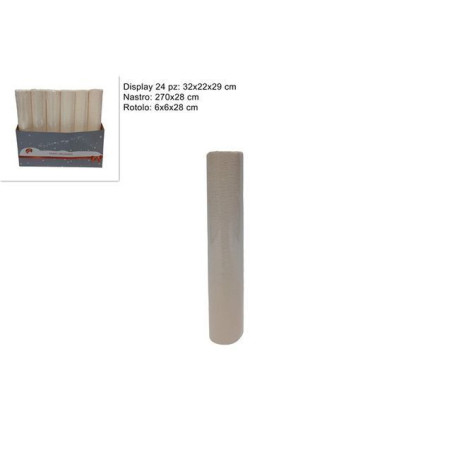 INGROSSO CASALINGHI NASTRO BEIGE 28X270CM 8034048606667 TESSUTO E ACCESSORI ROTOLI E NASTRINI