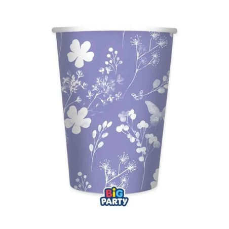 INGROSSO ARTICOLI PER COMPLEANNI BICCHIERI CARTA CC.250 PZ.6 FOLIAGE LILA 8020834766516 ARTICOLI PER FESTE BICCHIERI COMPLEANNO