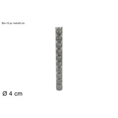 INGROSSO ARTICOLI DI NATALE PALLINE 4CM SET 10PZ GLITTER BOX SILVER 8033113635205 ARTICOLI NATALIZI PALLINE DI NATALE E PUNTALI