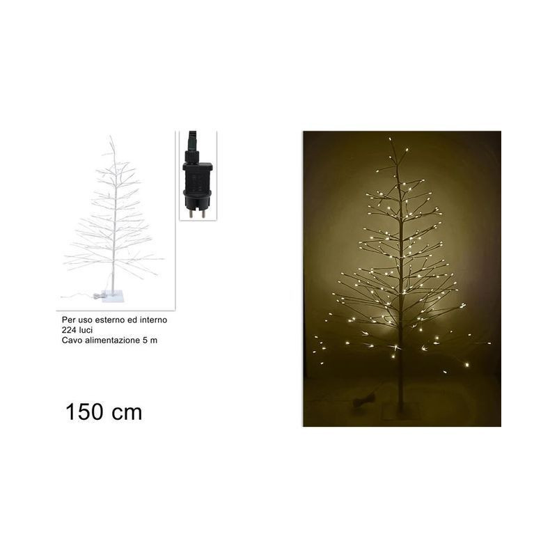 ALBERO BIANCO 224LED 150CM BIANCO CALDO EAN 8053482357126 INGROSSO ALBERI DI NATALE ALBERO BIANCO 224LED 150CM BIANCO CALDO EAN 8053482357126 INGROSSO ALBERI DI NATALE
