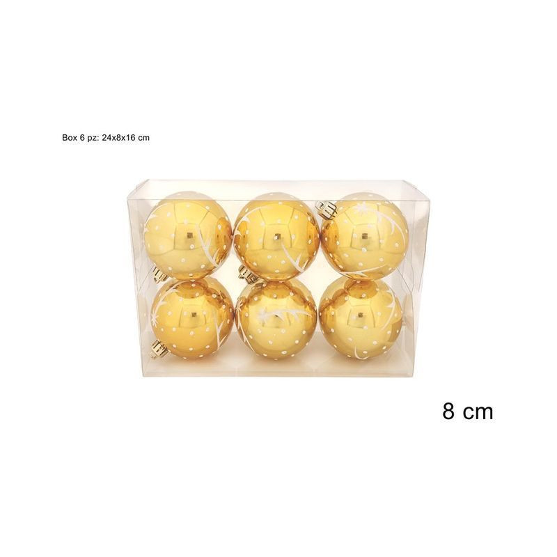 PALLE 8CM 6PZ ORO STELLA COMETA BIANCA EAN 8053482371139 INGROSSO PALLINE DI NATALE E PUNTALI PALLE 8CM 6PZ ORO STELLA COMETA BIANCA EAN 8053482371139 INGROSSO PALLINE DI NATALE E PUNTALI