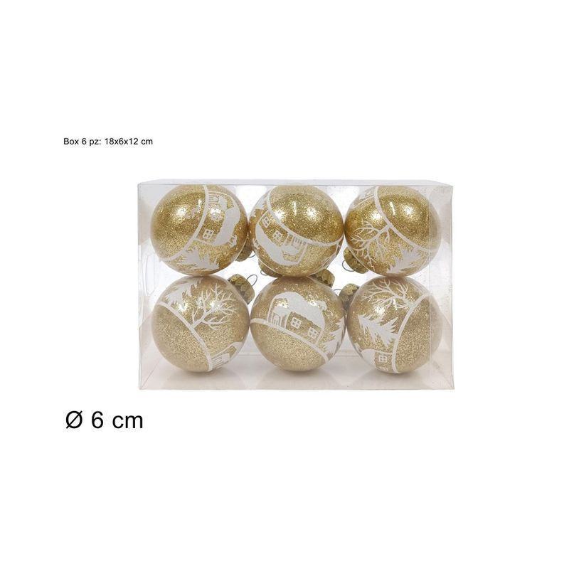 PALLE 6 CM C SCENARIO SET 6 PZ ORO BOX EAN 8053482378787 INGROSSO PALLINE DI NATALE E PUNTALI PALLE 6 CM C SCENARIO SET 6 PZ ORO BOX EAN 8053482378787 INGROSSO PALLINE DI NATALE E PUNTALI