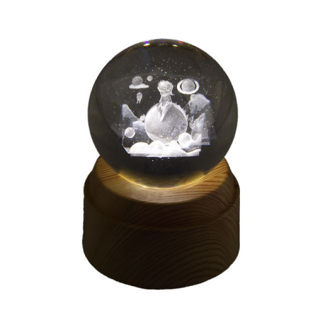 INGROSSO BOMBONIERE SFERA D60MM P. PRINCIPE B. ROT. ILL. USB 8059916195067 IDEE REGALO BOMBONIERE