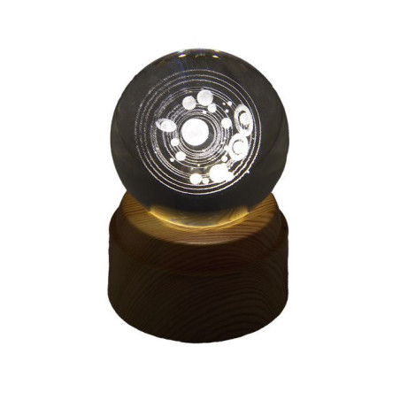 INGROSSO BOMBONIERE SFERA D60MM GALASSIA B. ROT. ILL. USB 8059916195081 IDEE REGALO BOMBONIERE