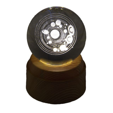 INGROSSO BOMBONIERE SFERA D80MM GALASSIA B. ROT. ILL. USB 8059916195142 IDEE REGALO BOMBONIERE