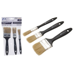 INGROSSO CARTOLERIA PENNELLI PITTURA MANICO LEGNO 3PZ BUSTA 8711295427045 PENNARELLI MATITE COLORATE TEMPERE PENNELLI