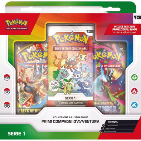 INGROSSO CARTE COLLEZIONABILI POKEMON COLL. ILL. PRIMI COMPAGNI AVVENT 0196214134980 CARTE DA COLLEZIONE CARTE POKEMON