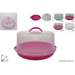 INGROSSO CASALINGHI CONTENITORE PORTATORTA ?  30CM 4COL 8034048584897 PORTAMERENDE CONTENITORI PER ALIMENTI