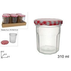 INGROSSO CASALINGHI BARATTOLO VETRO MIELE 310ML C/TAPPO 8034048627716 ACCESSORI CUCINA BARATTOLI E ARBANELLE