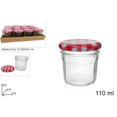 INGROSSO CASALINGHI BARATTOLO VETRO MIELE 110ML C/TAPPO 8034048627747 ACCESSORI CUCINA BARATTOLI E ARBANELLE