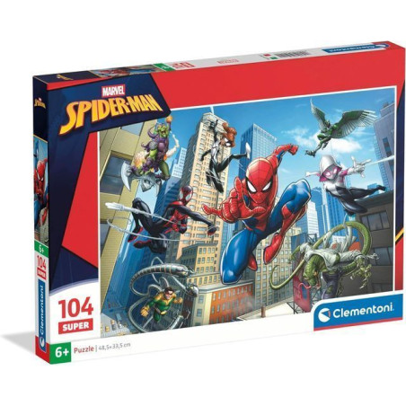 PUZZLE PZ.104 SUPER SPIDER MAN 25014 EAN 8005125250141 INGROSSO PUZZLE PER BIMBI
