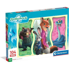 INGROSSO GIOCATTOLI DIDATTICI PUZZLE PZ.104 SUPER ZOOTOPIA 2 25082 8005125250820 GIOCHI PUZZLE PER BIMBI