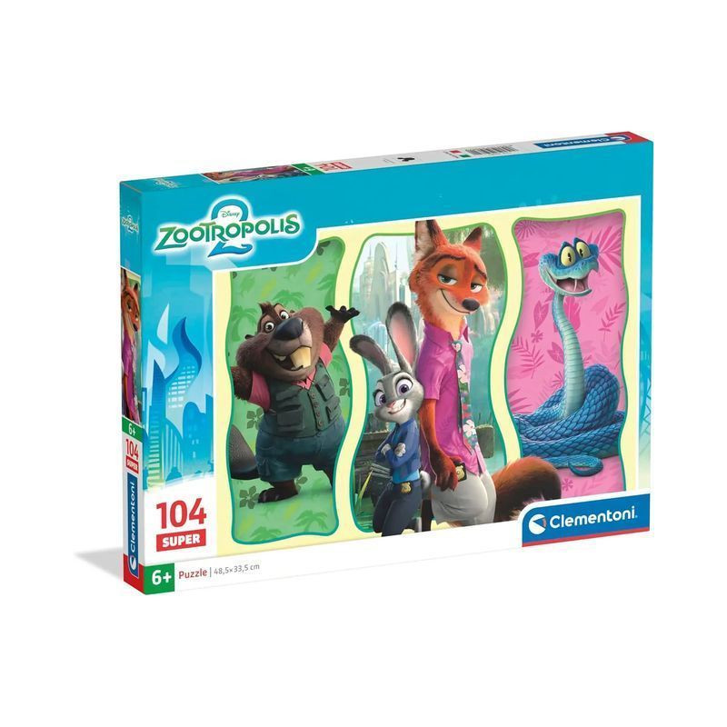 PUZZLE PZ.104 SUPER ZOOTOPIA 2 25082 EAN 8005125250820 INGROSSO PUZZLE PER BIMBI