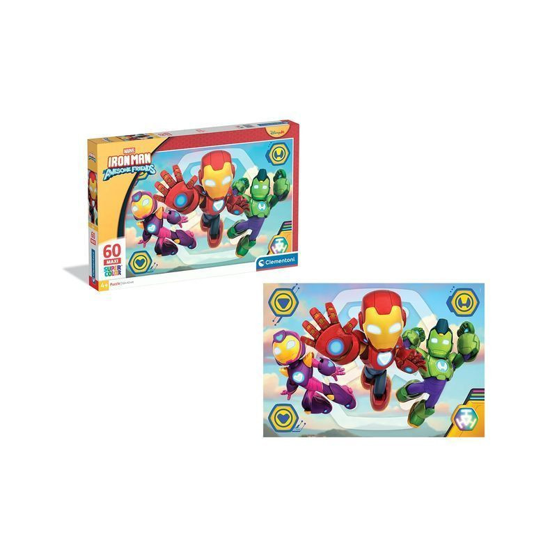 PUZZLE MAXI PZ.60 IRONMAN 26315 EAN 8005125263158 INGROSSO PUZZLE PER BIMBI