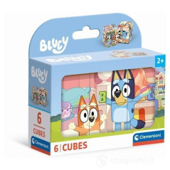 INGROSSO GIOCATTOLI DIDATTICI VALIGETTA 6 CUBI BLUEY 40662 8005125406623 GIOCHI PUZZLE PER BIMBI