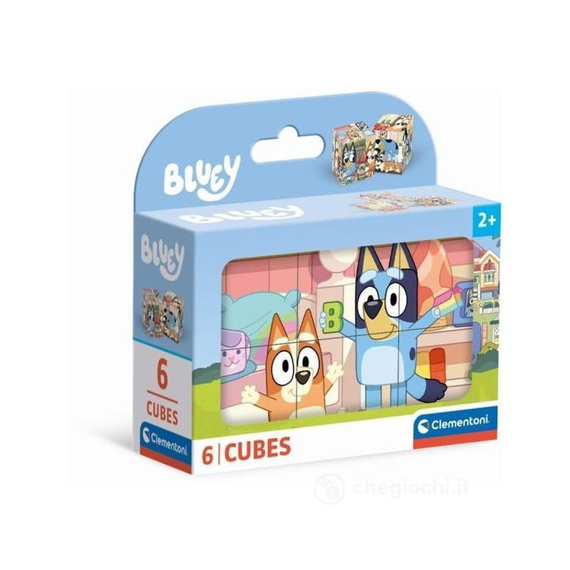 VALIGETTA 6 CUBI BLUEY 40662 EAN 8005125406623 INGROSSO PUZZLE PER BIMBI