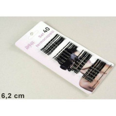 INGROSSO SET 40 FERMACAPELLI NERI 8015361300302 INGROSSO ACCESSORI PER CAPELLI MOLLETTE E CLIP
