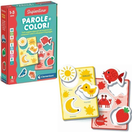 MONTESSORI PAROLE E COLORI 16849 EAN 8005125168491 INGROSSO GIOCHI SAPIENTINO