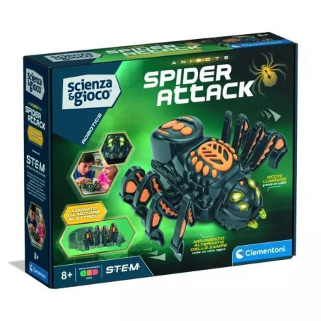 INGROSSO GIOCATTOLI RAGNO ROBOT 19456 8005125194568 GIOCHI CLEMENTONI SCIENZA E GIOCO CLEMENTONI