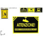 CARTELLO VIDEOSORVEGLIANZA 30X20CM 3ASS. EAN 8034048281499 INGROSSO ACCESSORI UFFICIO