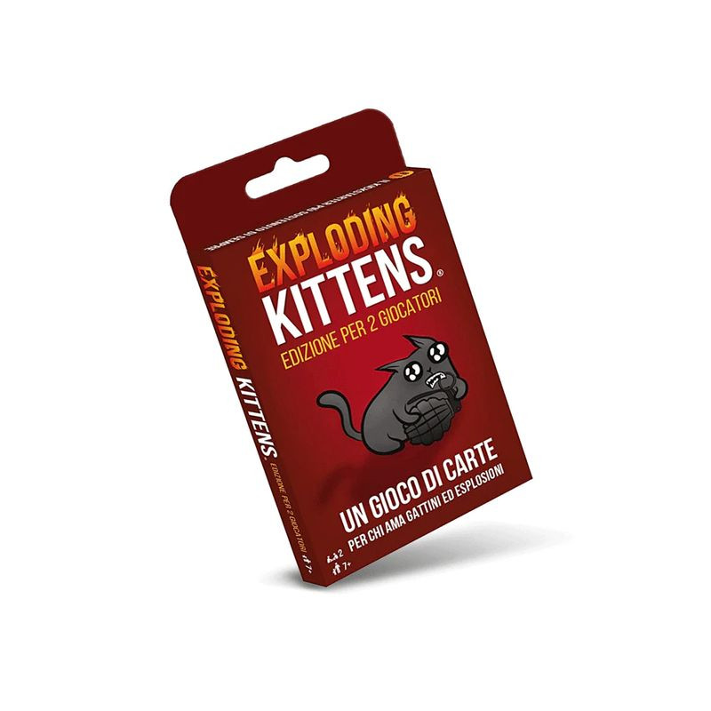 EXPLODING KITTENS EDIZ. 2 GIOCATORI EAN 0810083041810 INGROSSO GIOCHI DI CARTE