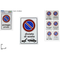 INGROSSO CARTOLERIA CARTELLO DIVIETO DI SOSTA 6ASS 8034048400166 ARTICOLI DI CANCELLERIA ACCESSORI UFFICIO