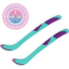 INGROSSO PUERICULTURA SET 2 CUCCHIAI SILICONE C/SENSORE CALORE 3662332013980 PRODOTTI PUERICOLTURA ARTICOLI PER LA PAPPA