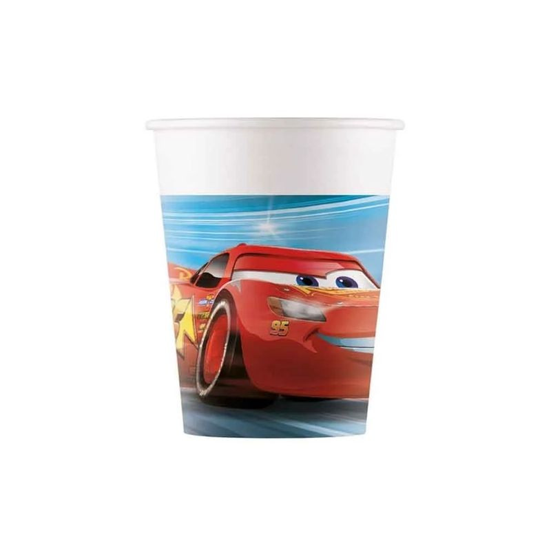 BICCHIERI CARTA 200ML 8PZ CARS VICTORY EAN 5201184972854 INGROSSO BICCHIERI PER COMPLEANNI