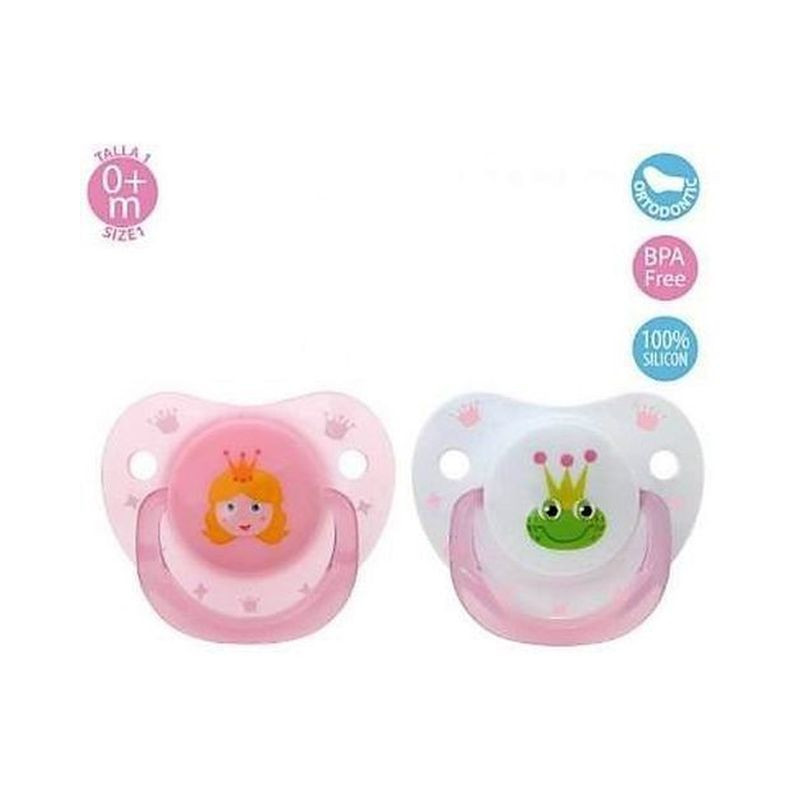 SUCCHIETTO ROSA PRINCIPESSA 2PZ +0MESI EAN 3662332017179 INGROSSO BIBERON E CIUCCI