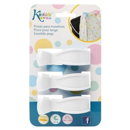 INGROSSO PUERICULTURA PINZE BIANCHE A MOLLA 3PZ 3662332019135 PRODOTTI PUERICOLTURA ACCESSORI PRIMA INFANZIA