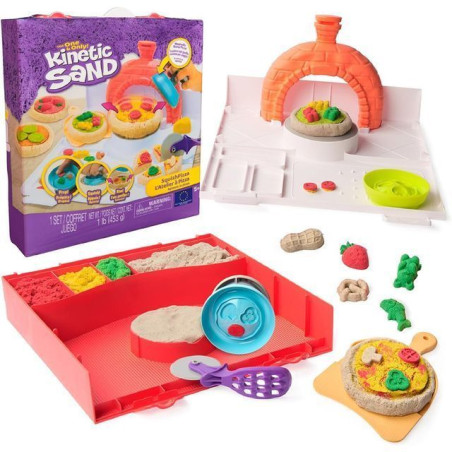 KNETIC SAND SQUISH PIZZA SET 452G EAN 0681147059214 INGROSSO SABBIA PER MODELLARE DIDO