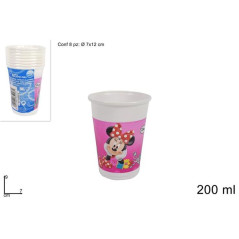INGROSSO FESTA E PARTY BICCHIERI PLAST. 8PZ 200ML MINNIE DISNEY 5201184859261 ARTICOLI PER FESTE BICCHIERI PER PARTY