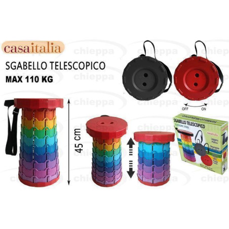 INGROSSO ARTICOLI MARE SGABELLO TELESCOPICO 25X45 8026758123176 ARTICOLI PER LA SPIAGGIA SDRAIO E LETTINI MARE