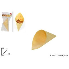 INGROSSO CASALINGHI CONO PER STUZZICHINI 13CM 4PZ 8034048186244 ACCESSORI CUCINA CONTENITORI PER ALIMENTI