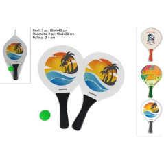 INGROSSO ARTICOLI MARE RACCHETTE MARE C/PALLINA 8034048691298 ARTICOLI PER LA SPIAGGIA GIOCHI MARE