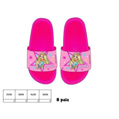 INGROSSO ARTICOLI MARE CIABATTA CON PATCH BARBIE 8054708379656 INGROSSO ARTICOLI PER LA SPIAGGIA CIABATTE E SCARPE MARE