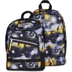 ZAINO DUAL DETACH SEVEN GOLDEN PAINT CARTOLERIA EAN 8055714329543 INGROSSO ZAINI SCUOLA SEVEN 200102646 ZAINI SCUOLA