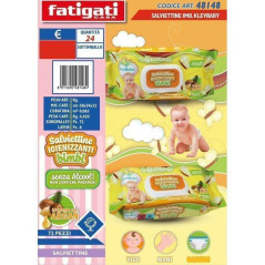 SALVIETTINE IMBEVUTE BABY 72PZ ARGAN PROFUMERIA EAN 8011690481484 INGROSSO DETERGENTI E SALVIETTE FATIGATI ANTONIO 481484